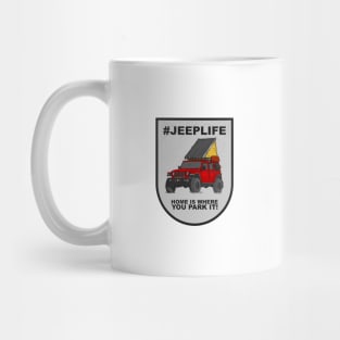 Jeep Life Jeep Wrangler Offroad 4x4 - Red Mug